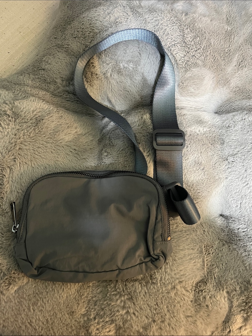 Men's Compact Crossbody Bag in Gray